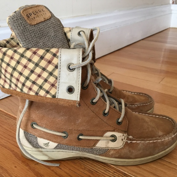 Sperry Top-Sider High Top Leather Boots Women - Picture 1 of 8